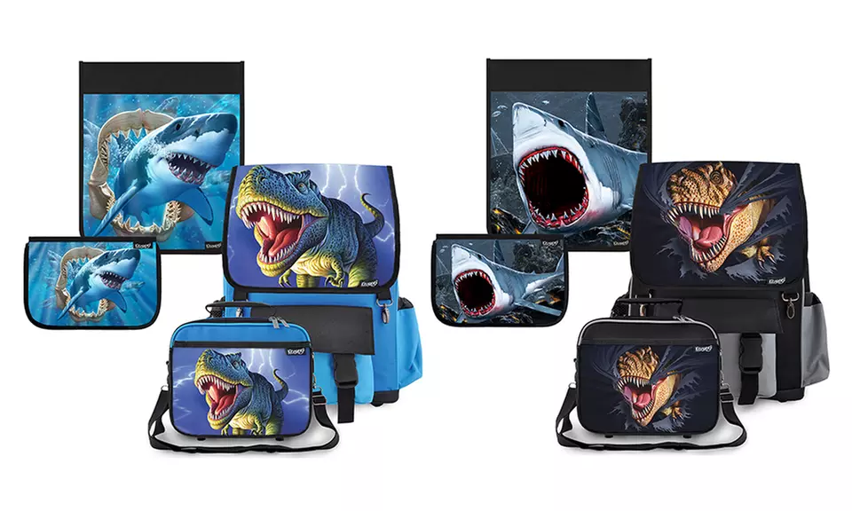 Kidaroo Backpack and Lunchbox Set with Interchangeable Designs (Set of 2) - Primary Image