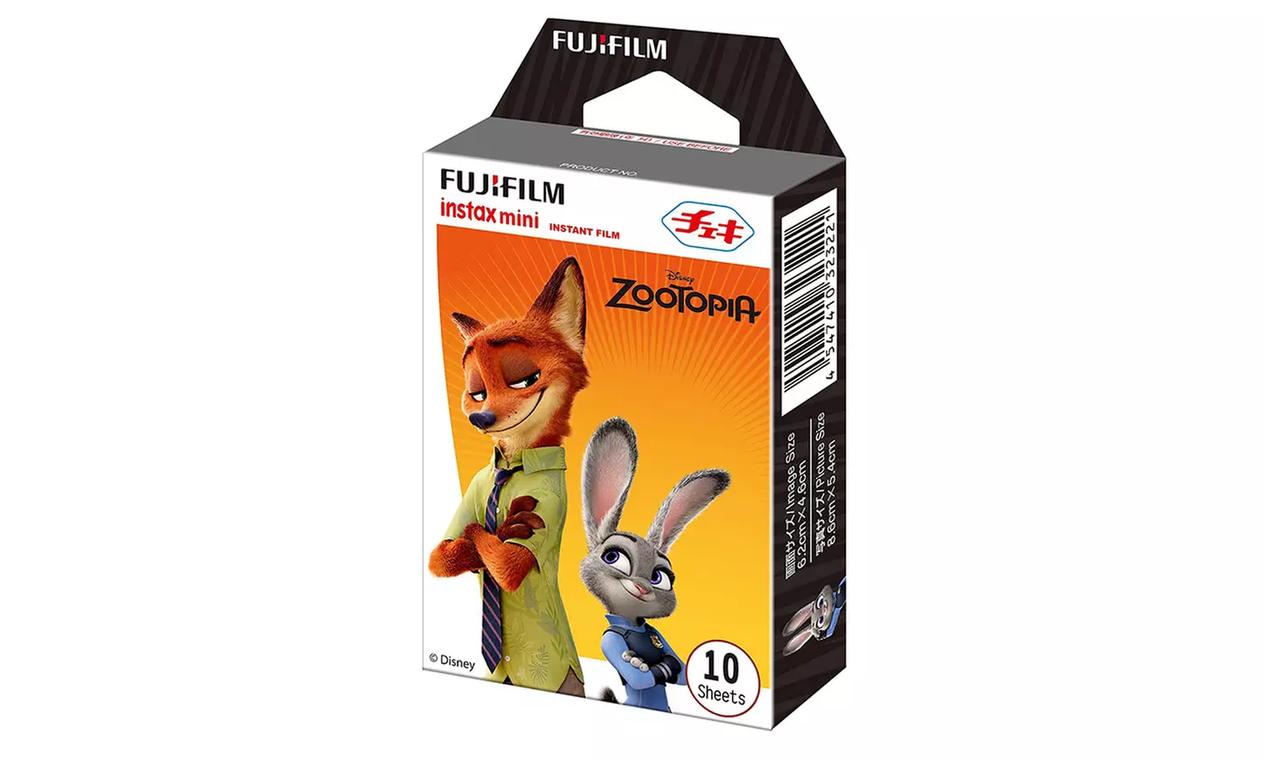 Fujifilm Instax Mini Zootopia Instant Film (10-Pack) - Primary Image