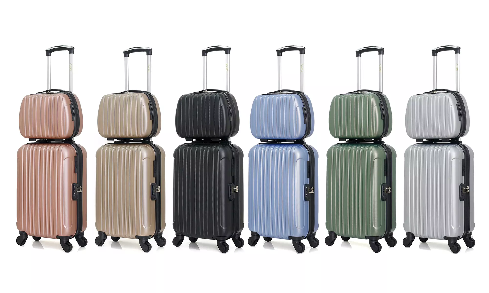 Set van 2 'Alpes'-koffers in kleur naar keuze, inclusief verzending