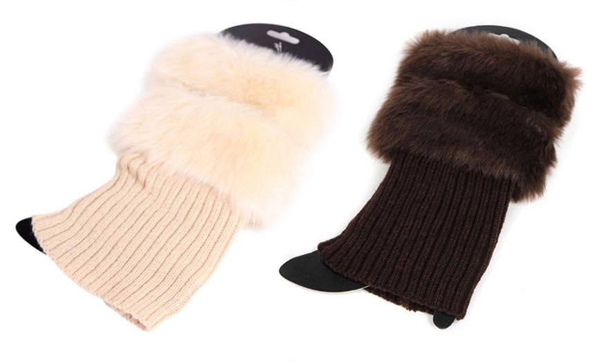 Image 10: Warm Fur Socks for Boots