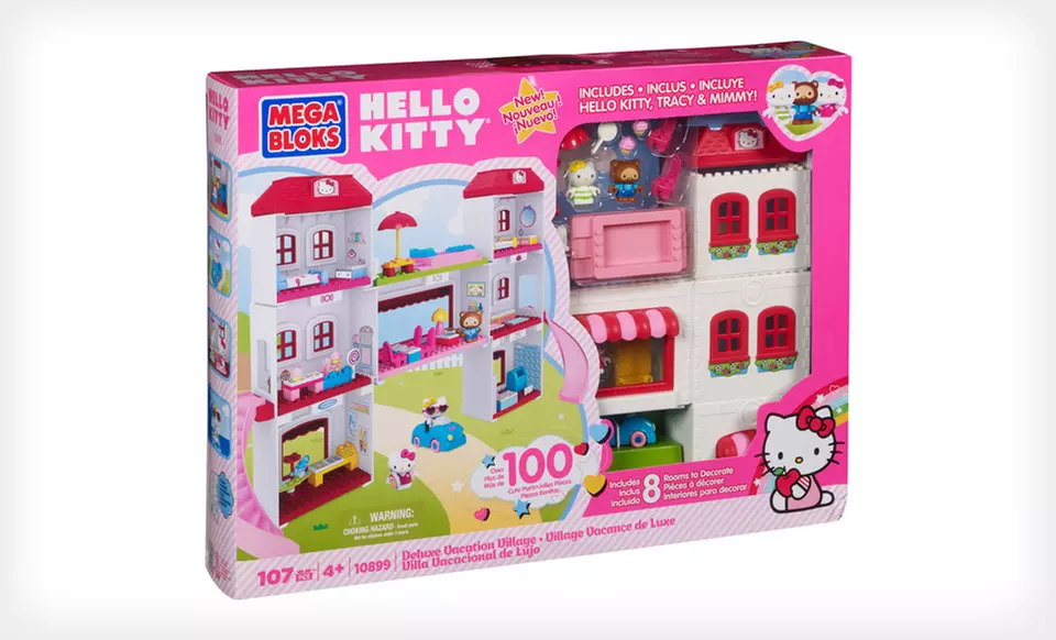 $34.99 for a Mega Bloks Hello Kitty Deluxe Vacation Village Play Set ($54.99 List Price). Free Shipping and Returns. - Second Medium