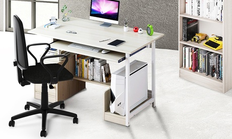 Scrivania in legno MDF con cassetti Bakaji