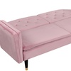 Image 10: Malmo Plush Velvet Sofa Bed