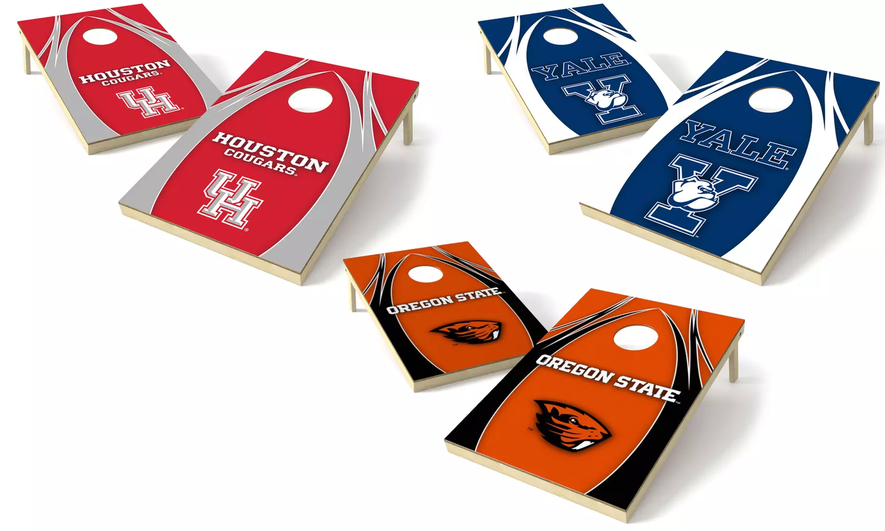 Wild Sports NCAA 2' x 3' Tailgate Toss Platinum V-Logo Game - Primary Image