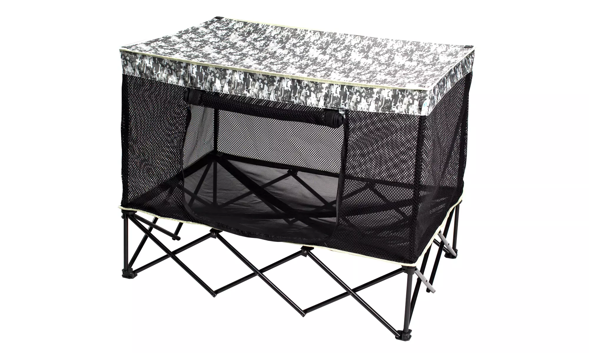 Quik Shade Instant Indoor-Outdoor Pet Kennel with Mesh Bed - Second Medium