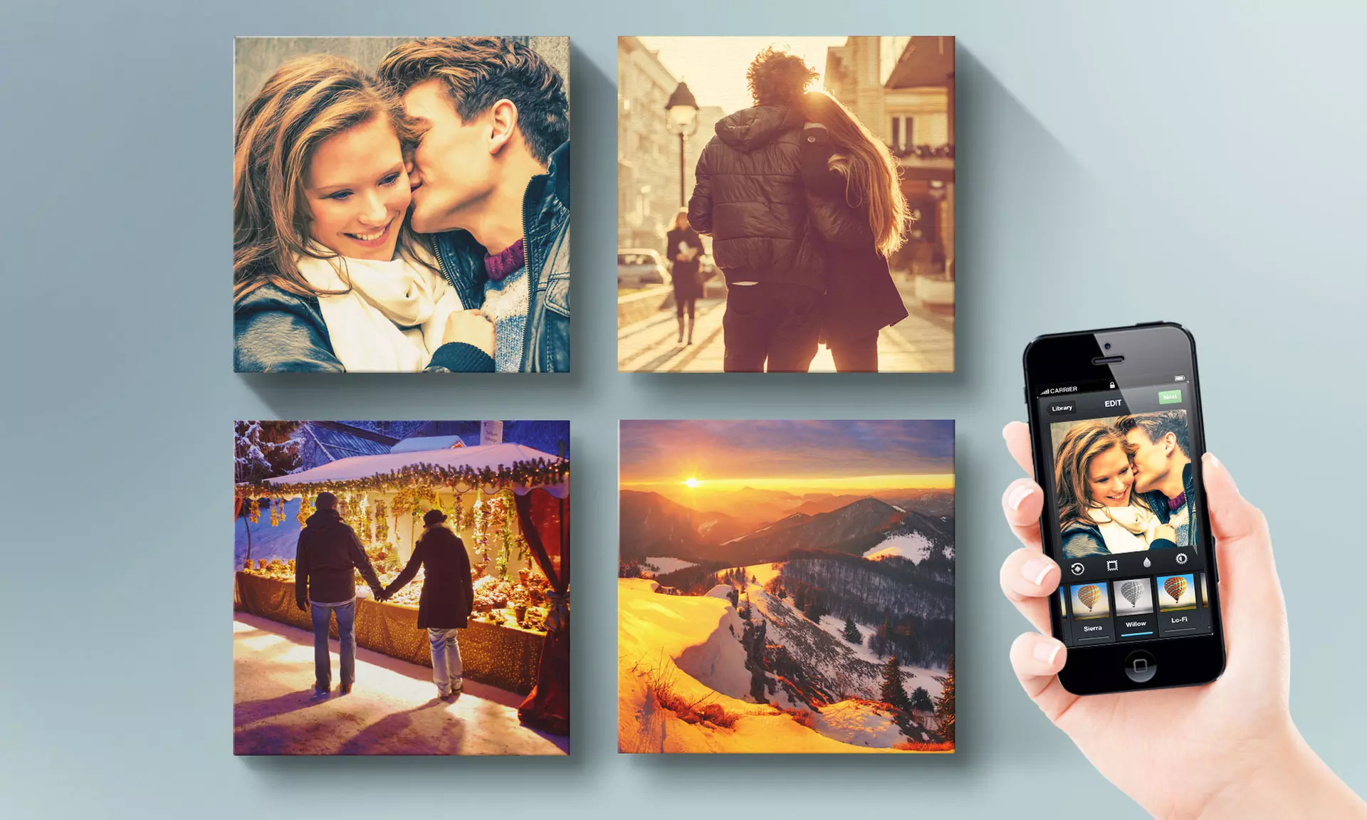 Custom Square Instagram Photo Canvas from Printerpix (Up to 89% Off) - Primary Image