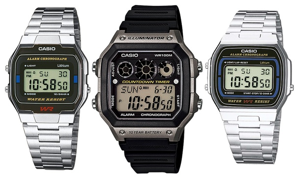 casio style watch