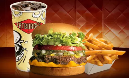 Burger Meal with Fries and Sodas for Two or Family Combo at Fatburger (Up to 53% Off) - Primary Image