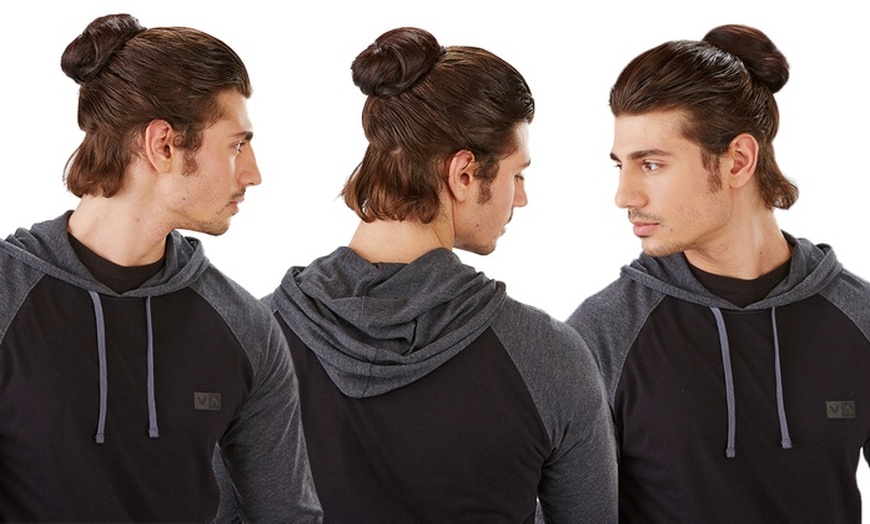 Image 4: Clip-In 'Man Bun'