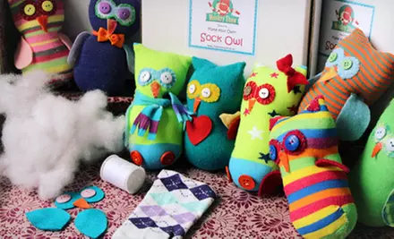 Make-Your-Own Sock Owl Kits from The Monkey Show (Up to 53% Off). Two Options Available.  - Primary Image