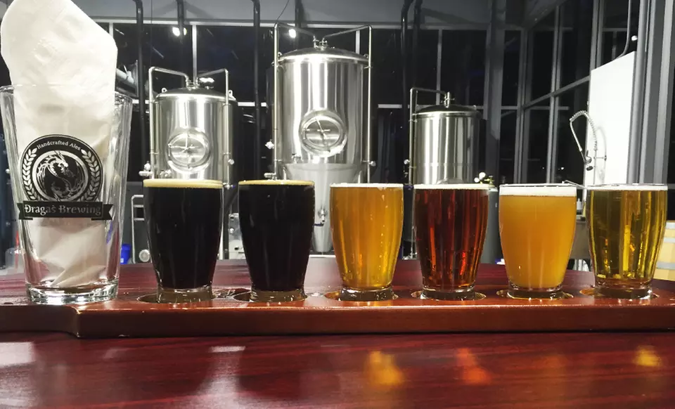 Brewery Tour with Tastings and Pint Glasses for Two or Four at Dragas Brewery (Up to 50% Off) - Primary Image