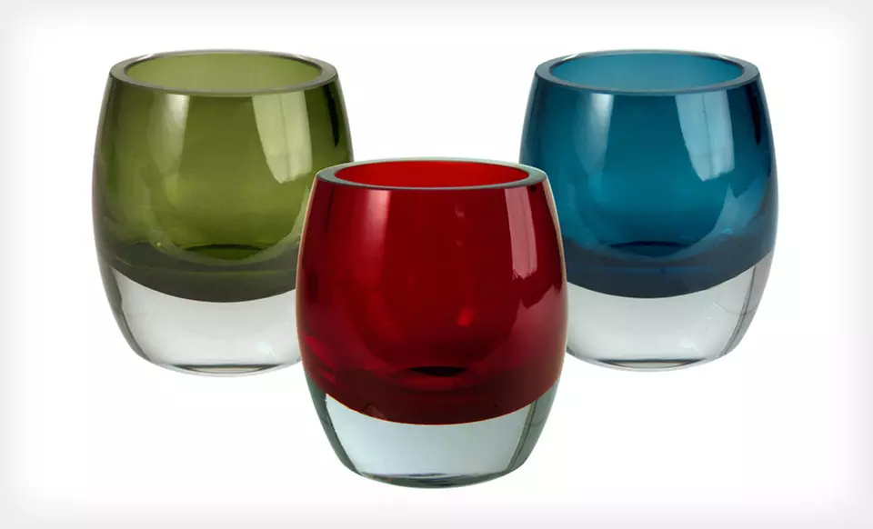 $49 for Three Sets of Four Glass Votives ($120 List Price). Free Shipping and Free Returns. - Primary Image