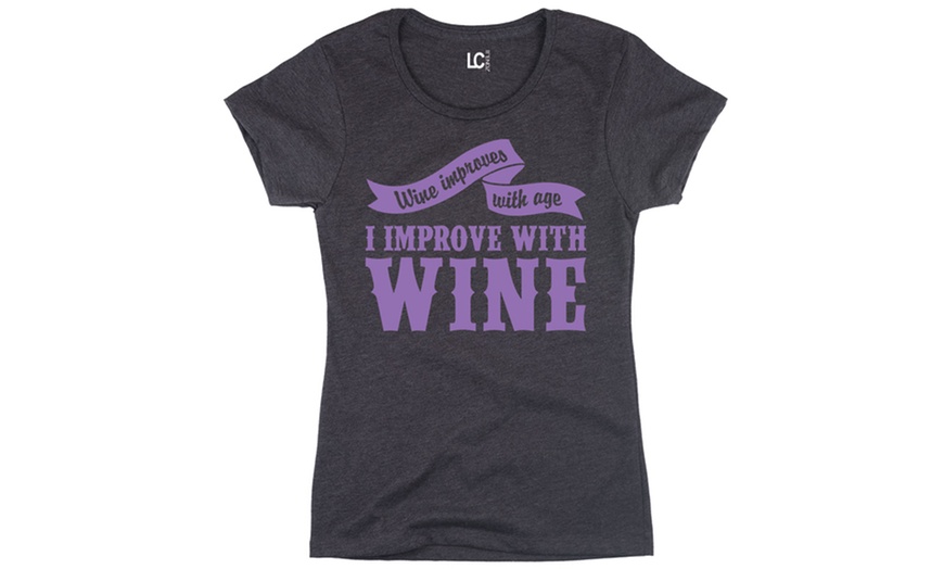 Women's Wine T-Shirts | Groupon Goods