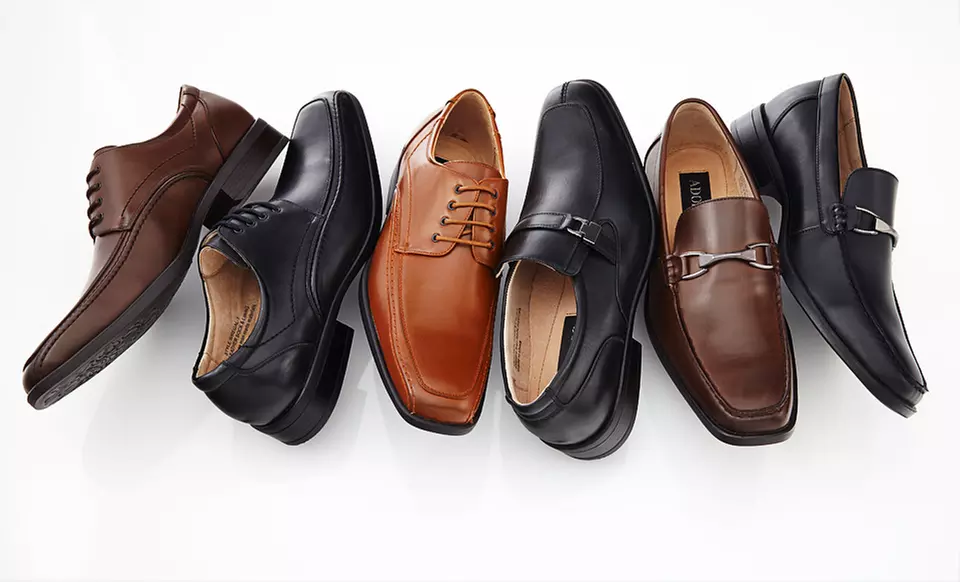$39.99 for One Pair of Adolfo Men’s Dress Shoes ($135 List Price). Three Styles Available. Free Shipping and Returns. - Primary Image