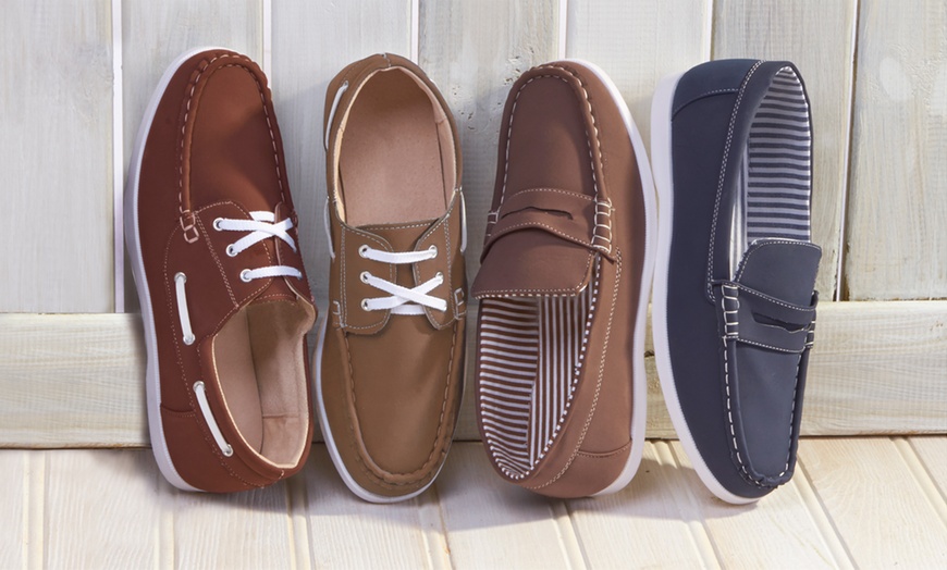 Image 1: Men's Deck Shoes