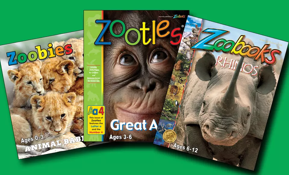 Zoobooks, Zootles, or Zoobies Magazine; 1- or 2-Year Subscription for $12.99 or $19.99 with Bonus Gifts - Primary Image