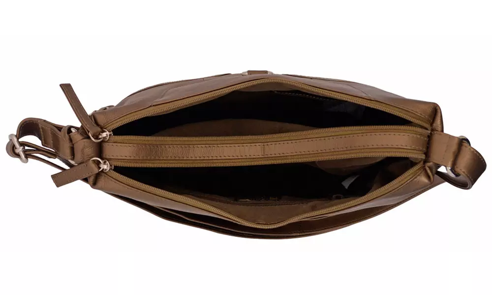 Great American Leatherworks Genuine Leather Crossbody Purse - Second Medium