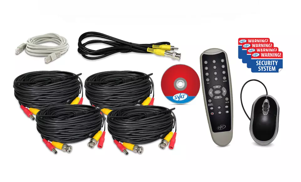 $199.99 for a SVAT Security-Camera System with DVR and Four Cameras ($569.57 List Price). Free Shipping and Returns. - Second Medium