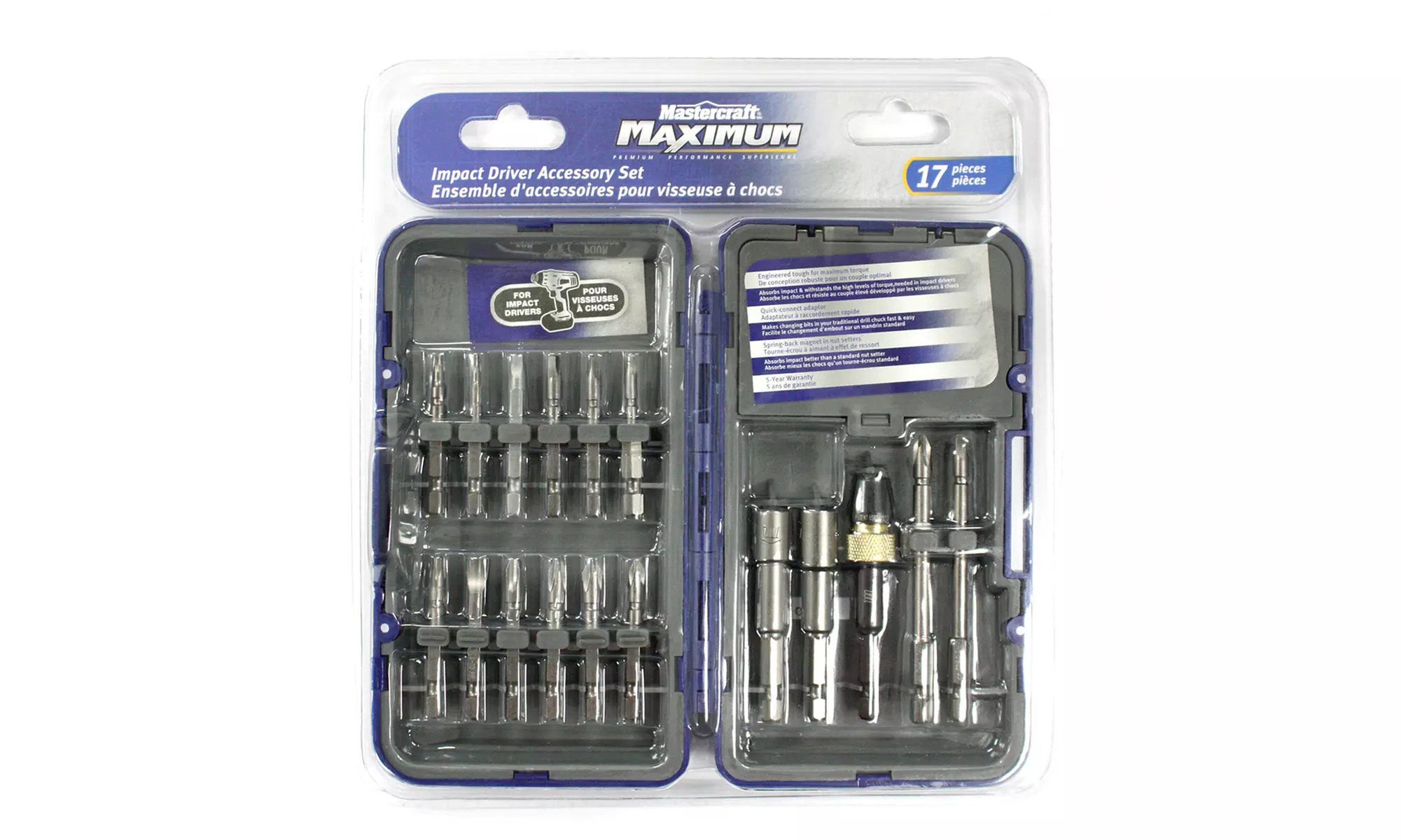 Mastercraft Maximum Impact Driver Accessory Set (17-Piece) - Primary Image