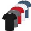 Image 1: Five-Packs of Blu Apparel Men's Crew Neck Plain T-Shirts