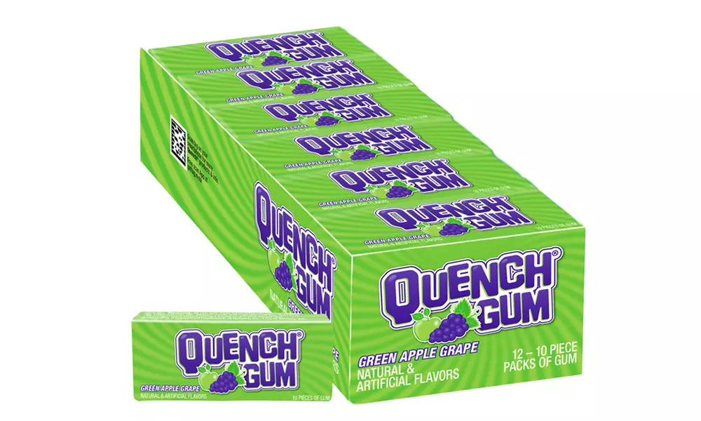 Quench Green Apple Grape Gum (12-count tray) - Primary Image