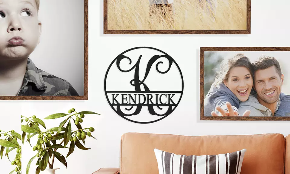 Custom Circle Monograms with Name for Personalized Decor
