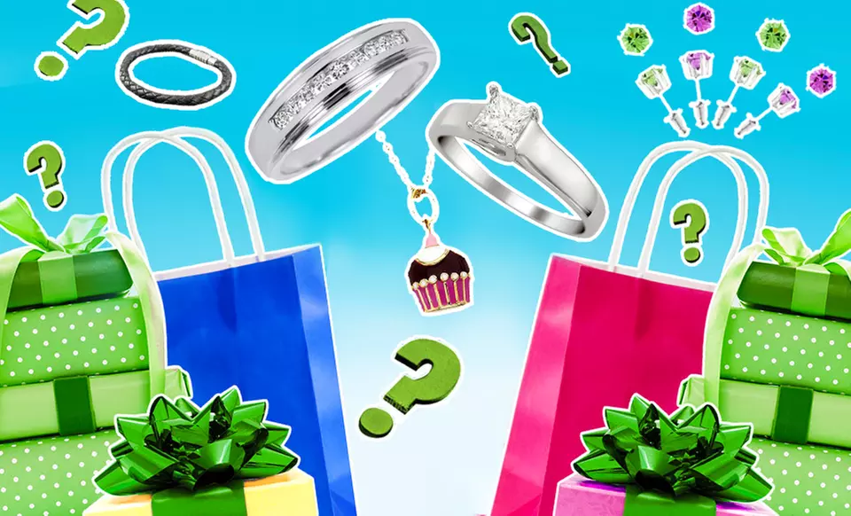 Jewelry Mystery Deal: $9.99 for a Women's or Kid's Piece Ranging from Swarovski Studs to 1 CTTW Diamond Earrings  - Primary Image