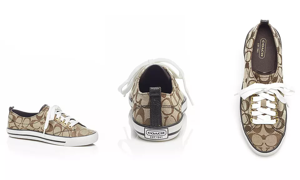 Coach Women's Suzzy Signature Jacquard Sneaker | Brought to you by ideel - Primary Image