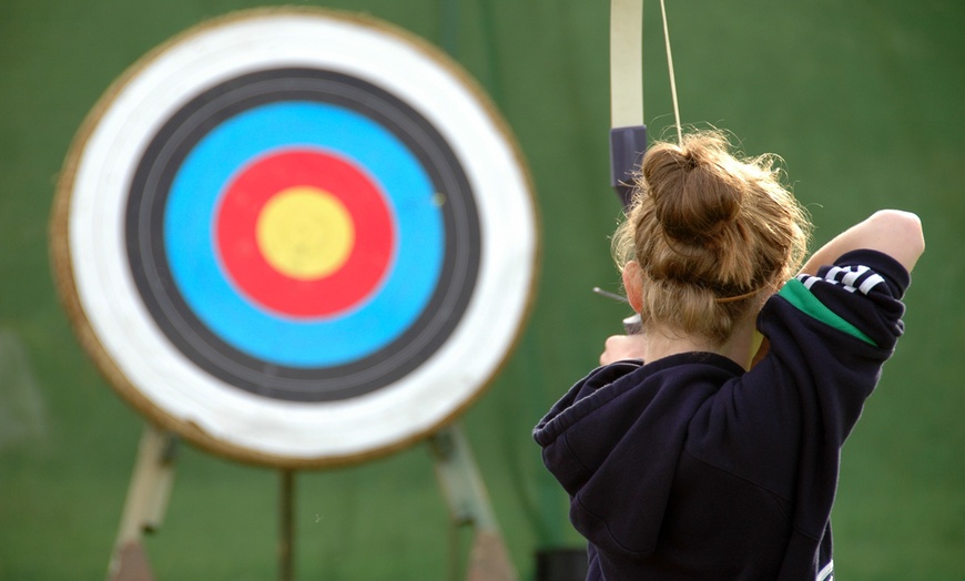 Image 1: Archery Sunday Social Session for One, Two, Four or Six 