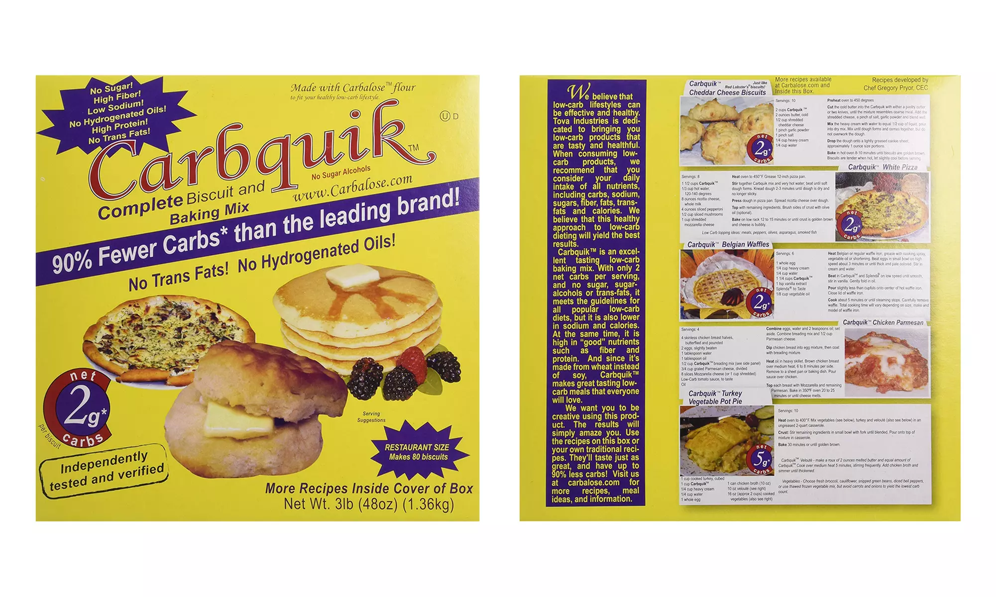 Carbquik Baking Biscuit Mix (48 Oz.; 1-, 2-, or 3-Pack) - Primary Image