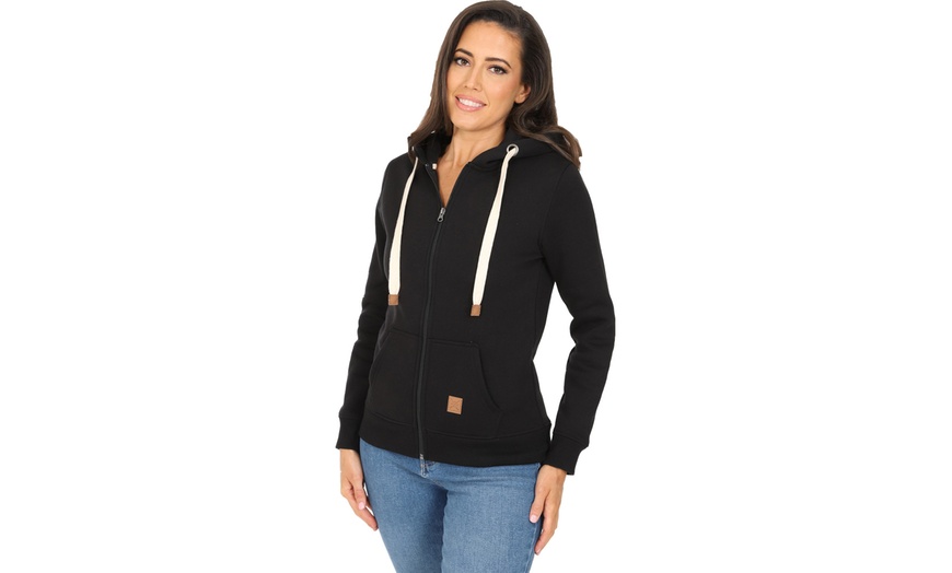 Image 3: Blu Apparel Full Zip Hoodie for Women in Assorted Colours and Sizes