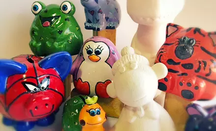 $12 for $25 Worth of Paint-Your-Own Pottery and Studio Time at Brush Fire Ceramic Studio - Primary Image