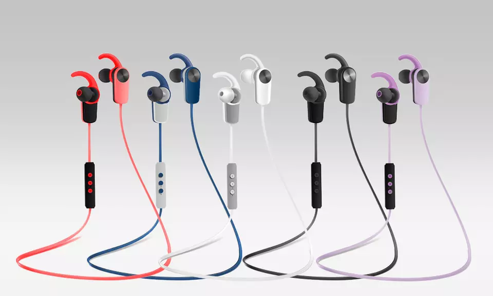 Photive Sweat-Proof Bluetooth 4.0 Wireless Stereo Earbuds with Built-In Microphone - Primary Image
