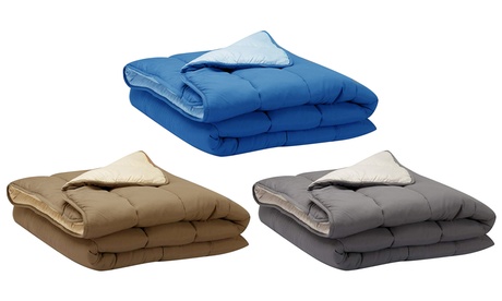 Piumino matrimoniale doubleface in microfibra disponibile in 3 colori