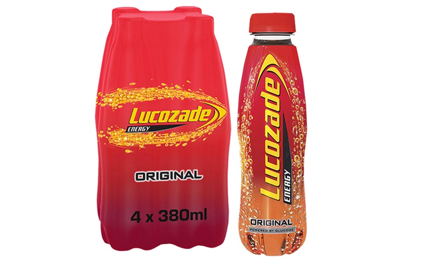 Image 13: Lucozade Energy Flavoured Sparkling Drink 380ml 24-Pack