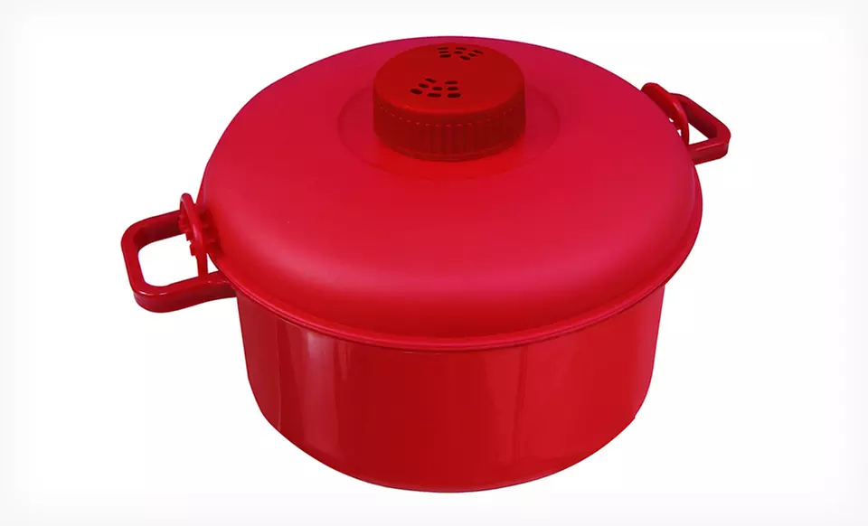 $6.99 for a Red MicroMaster Microwave Pressure Cooker ($22.99 List Price). Free Returns. - Second Medium
