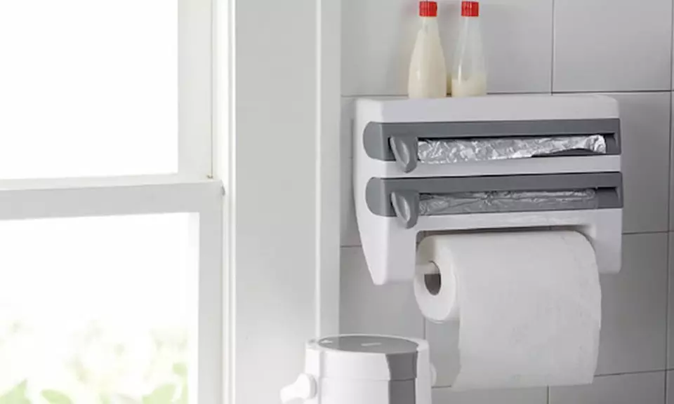 Dispensador de pared para papel de aluminio o film, de Herzberg