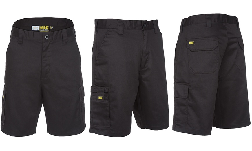 Image 4: MIG Men's Cargo Work Shorts