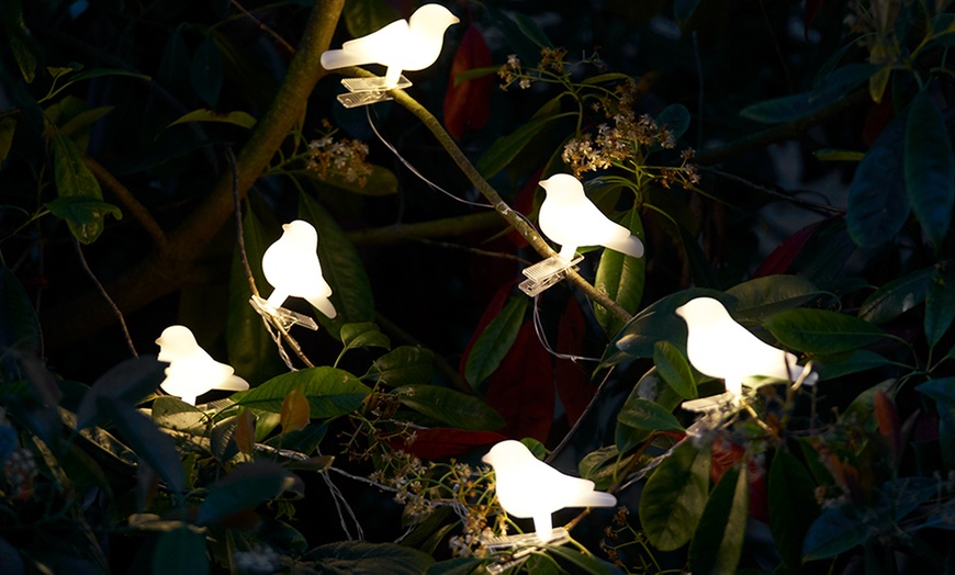 Image 5: Solar Bird Tree Lights