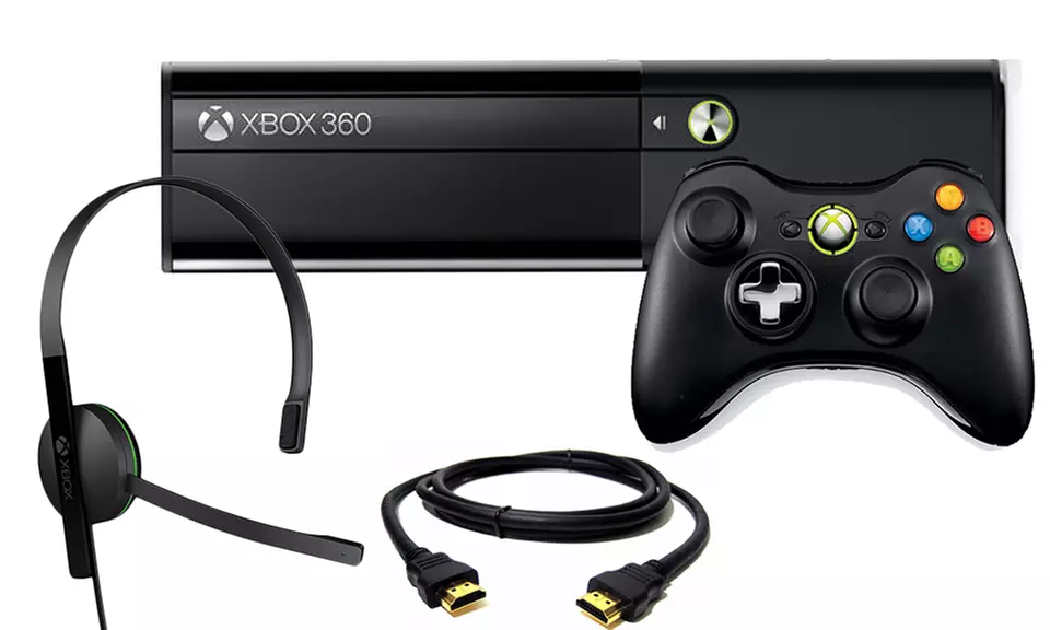 Xbox 360 Bundle with 4GB Console, 3 Games, Wireless Controller, Chat Headset, and HDMI Cable (Refurbished) - Primary Image