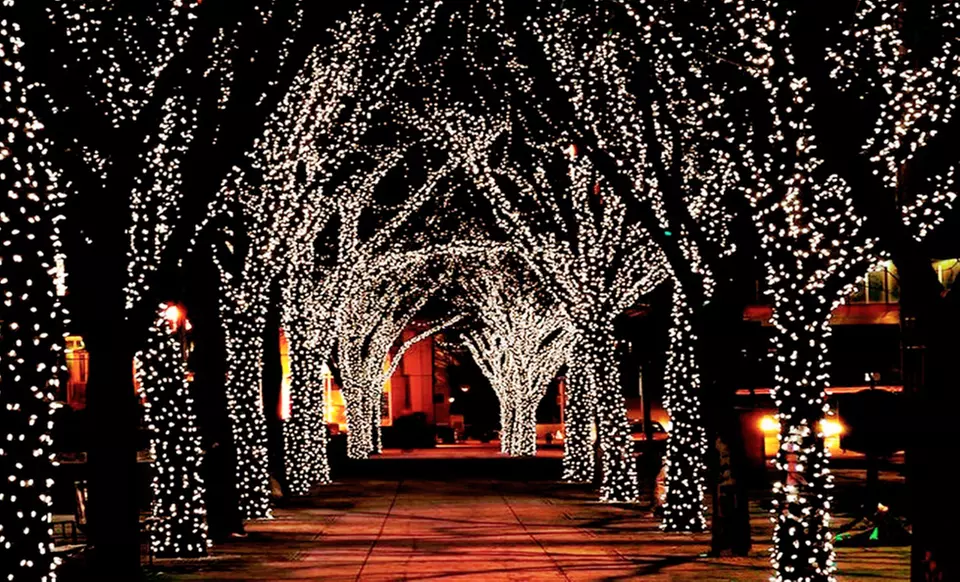 17-Meter String of 100 LED Solar-Powered Fairy Lights - Primary Image