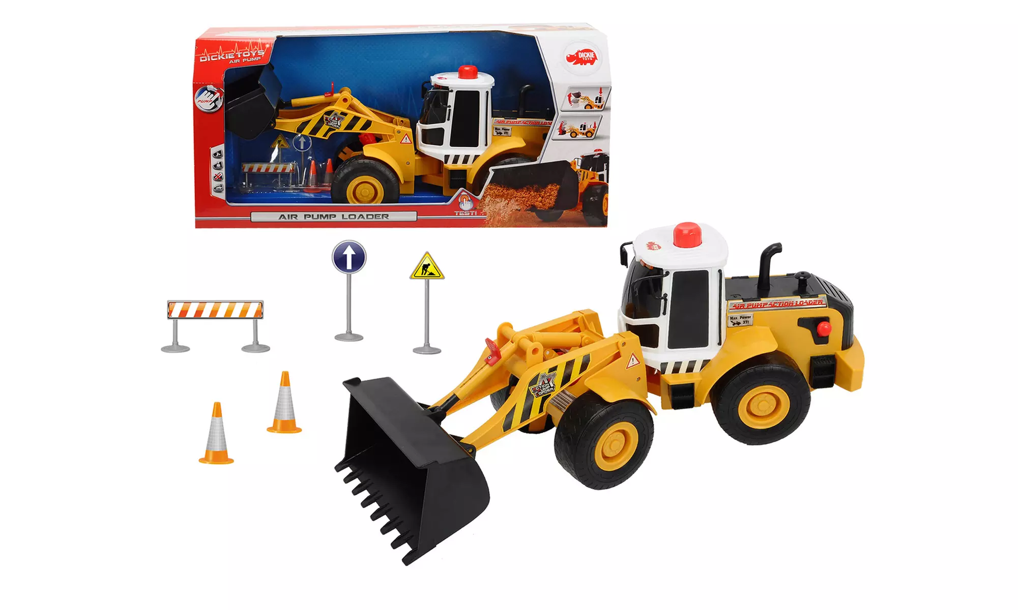 Dickie Toys 21" Air Pump Dump Truck or 21" Air Pump Loader - Second Medium