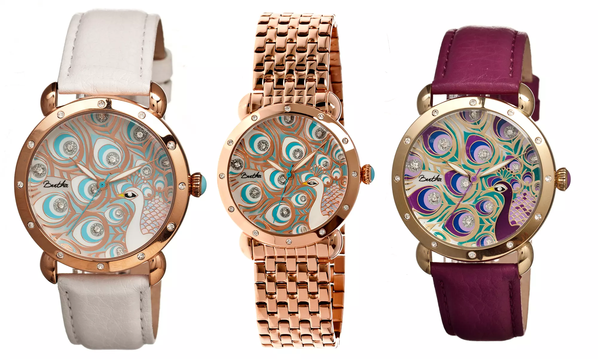 Bertha Genevieve Women's Peacock Dial Watches - Primary Image