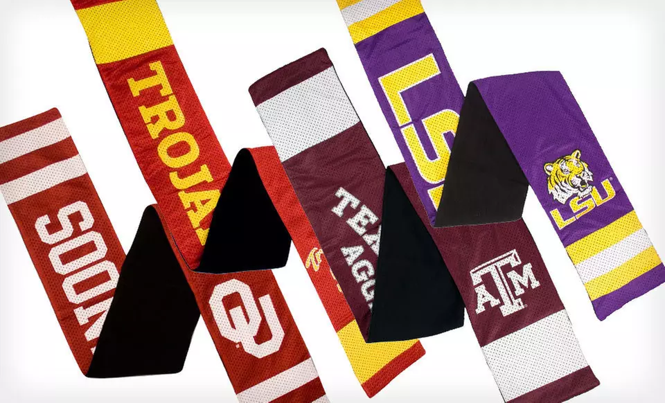 $14 for an NCAA Jersey Scarf ($29.99 List Price). 32 Teams Available. Free Shipping. - Second Medium