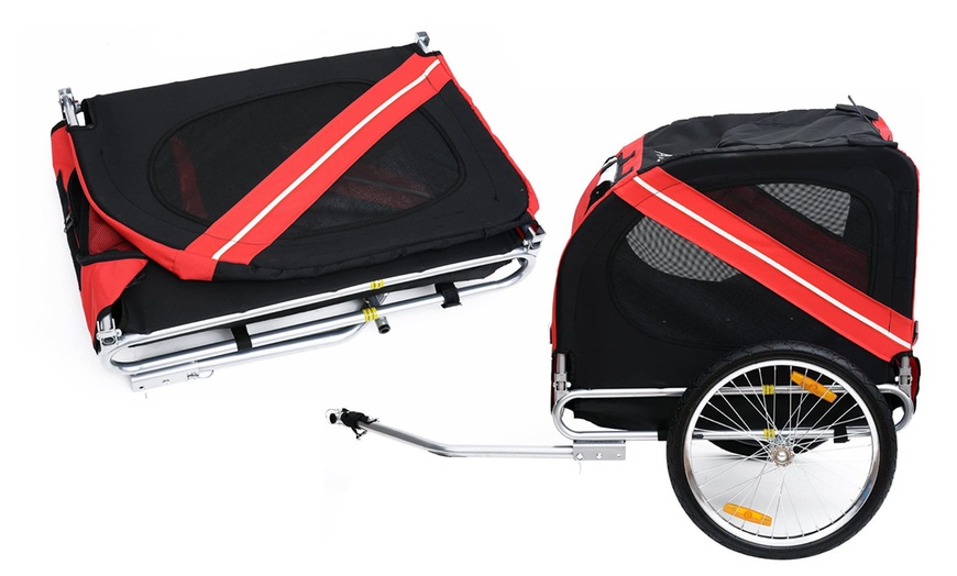 Image 13: PawHut Pet Bicycle Trailer