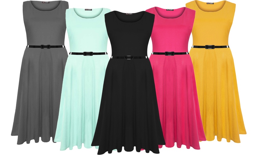 Image 1: Oops Flared Skater Dress
