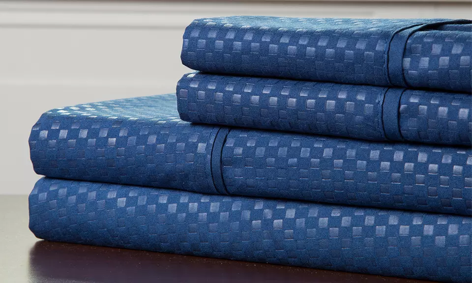 Lavish Home Embossed Microfiber Sheet Set - Primary Image