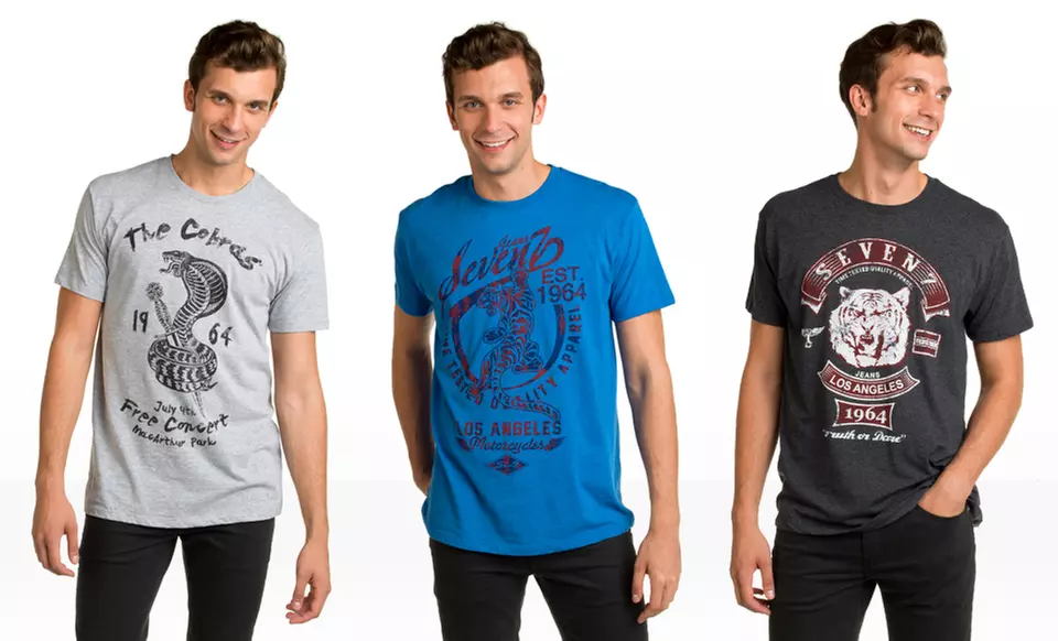 Seven7 Men's Graphic Tees. Multiple Styles Available. Free Returns. - Primary Image