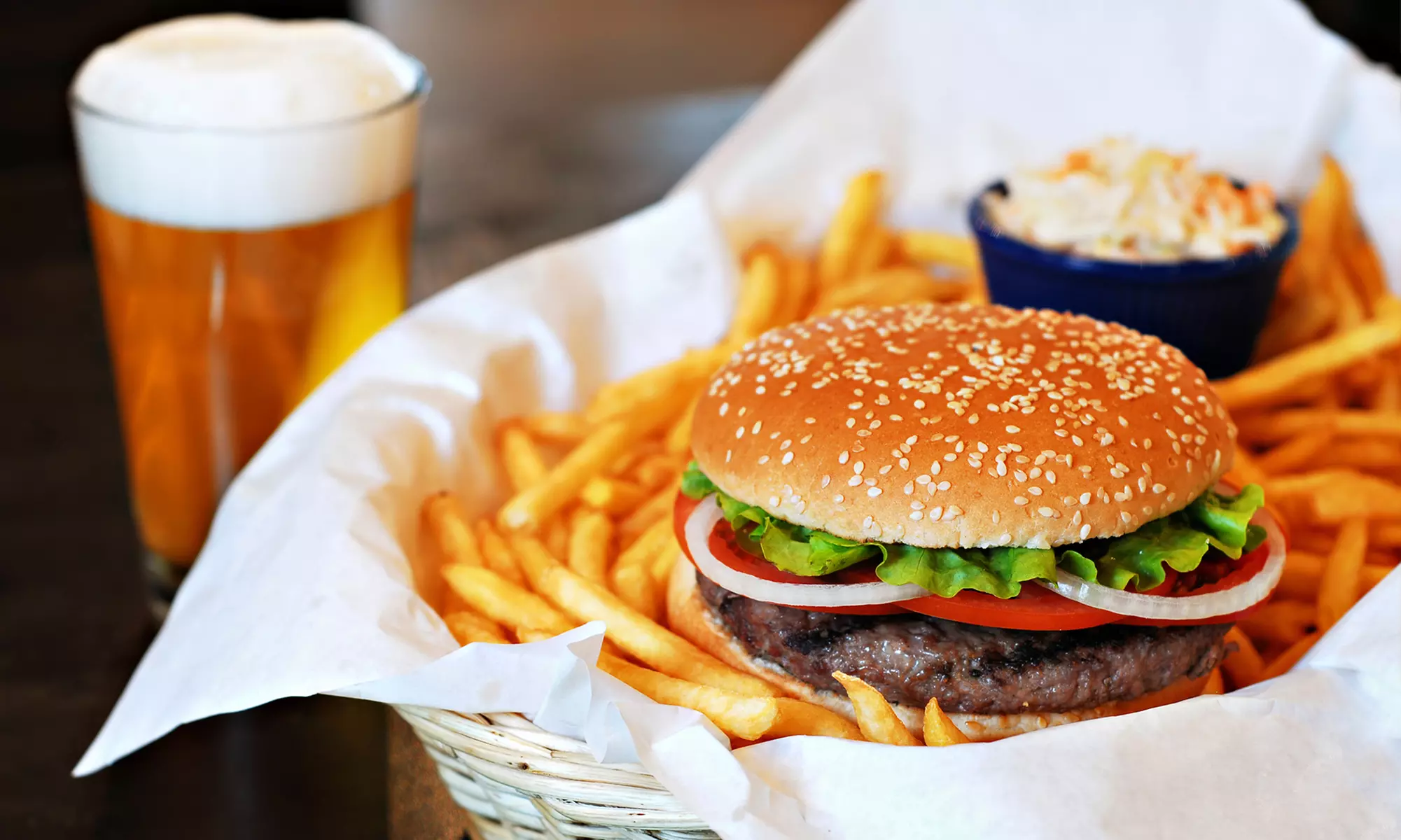 Combo Delight: Get a Burger with a Beer or Wine