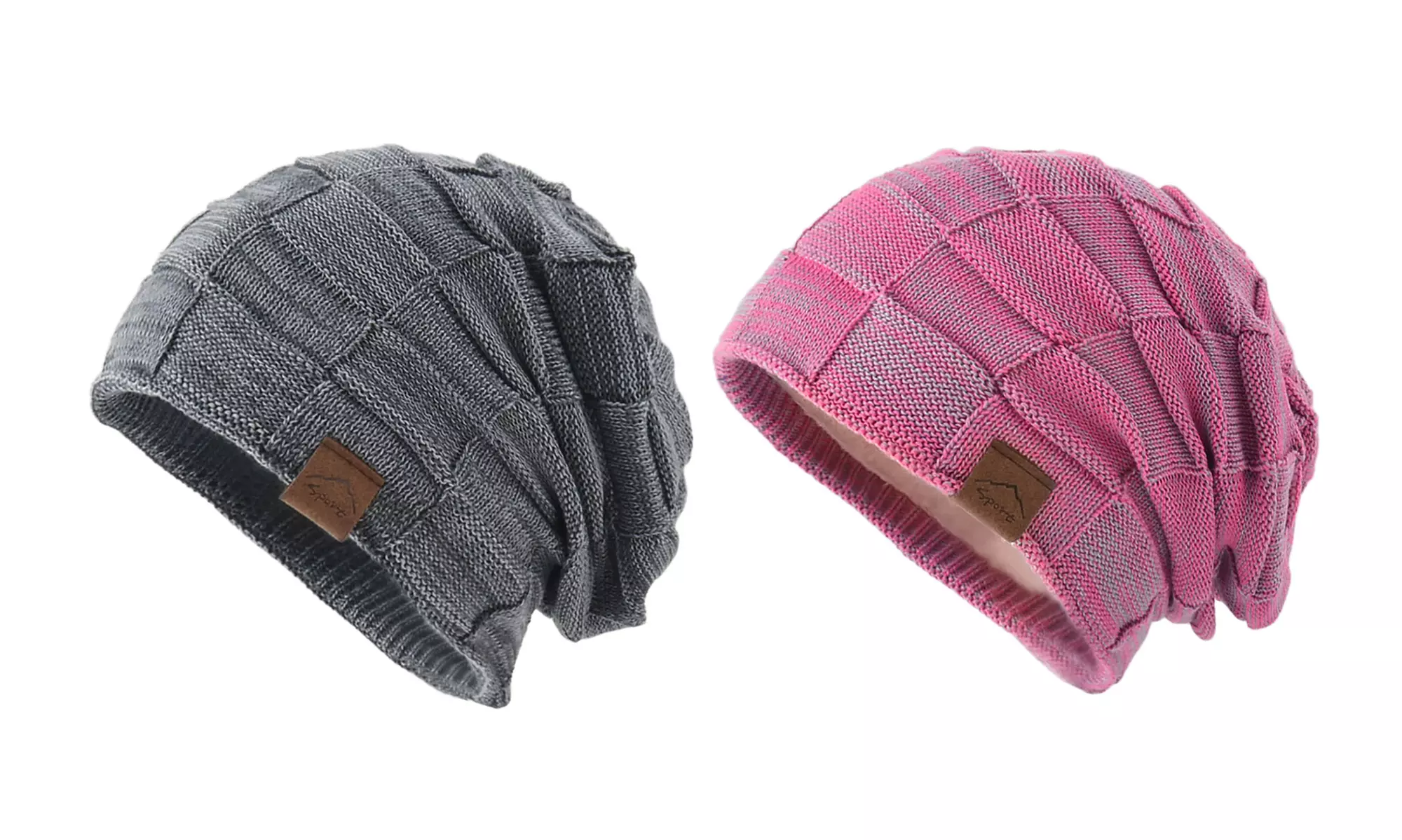 1 ou 2 bonnets extensibles fourrés en polaire